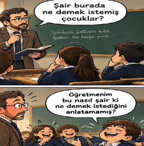 Eğitim Karikatürleri Matematik Kafe